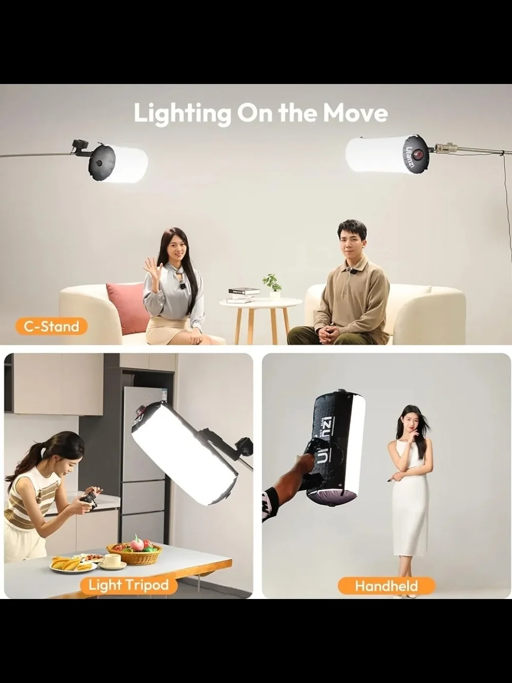 NEW Ulanzi AL60 Inflatable LED Tube Light Handheld Video Photography Wand